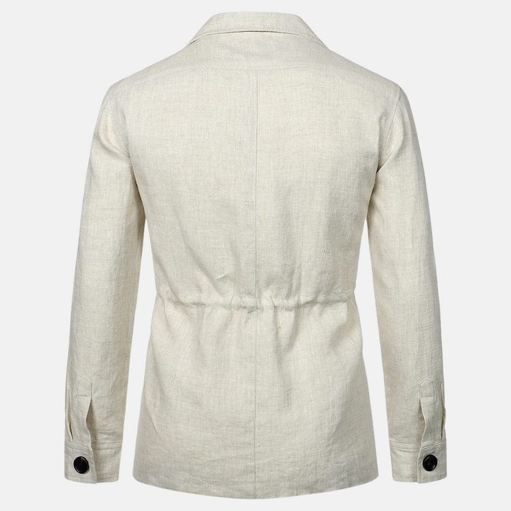 Vince chaqueta hombre elegante – estilo clásico con múltiples bolsillos y cierre de botones
