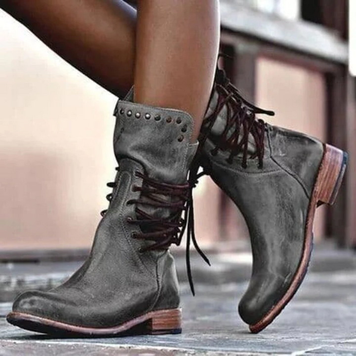 Daphne Bottes en Cuir – Modèle Intemporel avec Confort Durable & Élégance Polyvalente