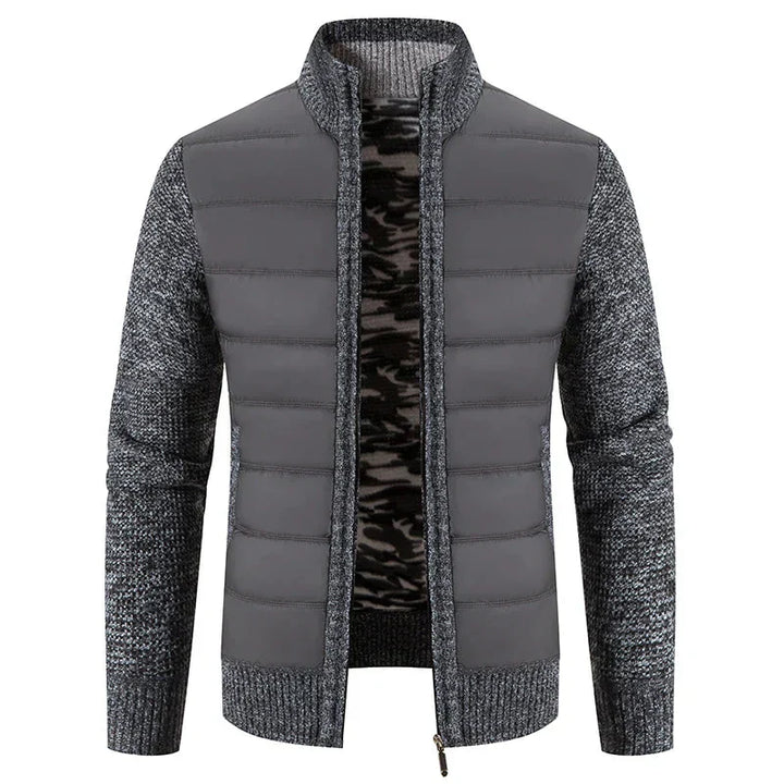Joseph Veste Hybride Homme – Tricot & Matelassé avec Col Montant, Fermeture Éclair & Style Moderne
