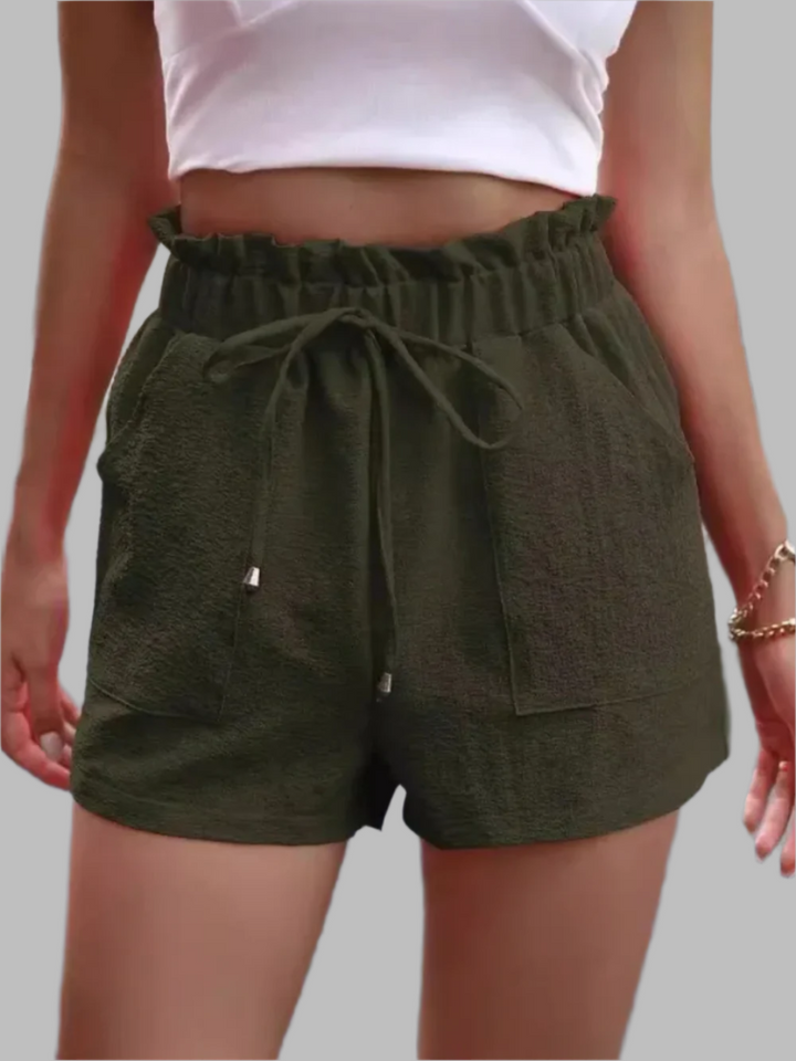 Zoe Short Women - pantalones cortos de verano ligeros con bolsillos inclinados y tela transpirable cómoda