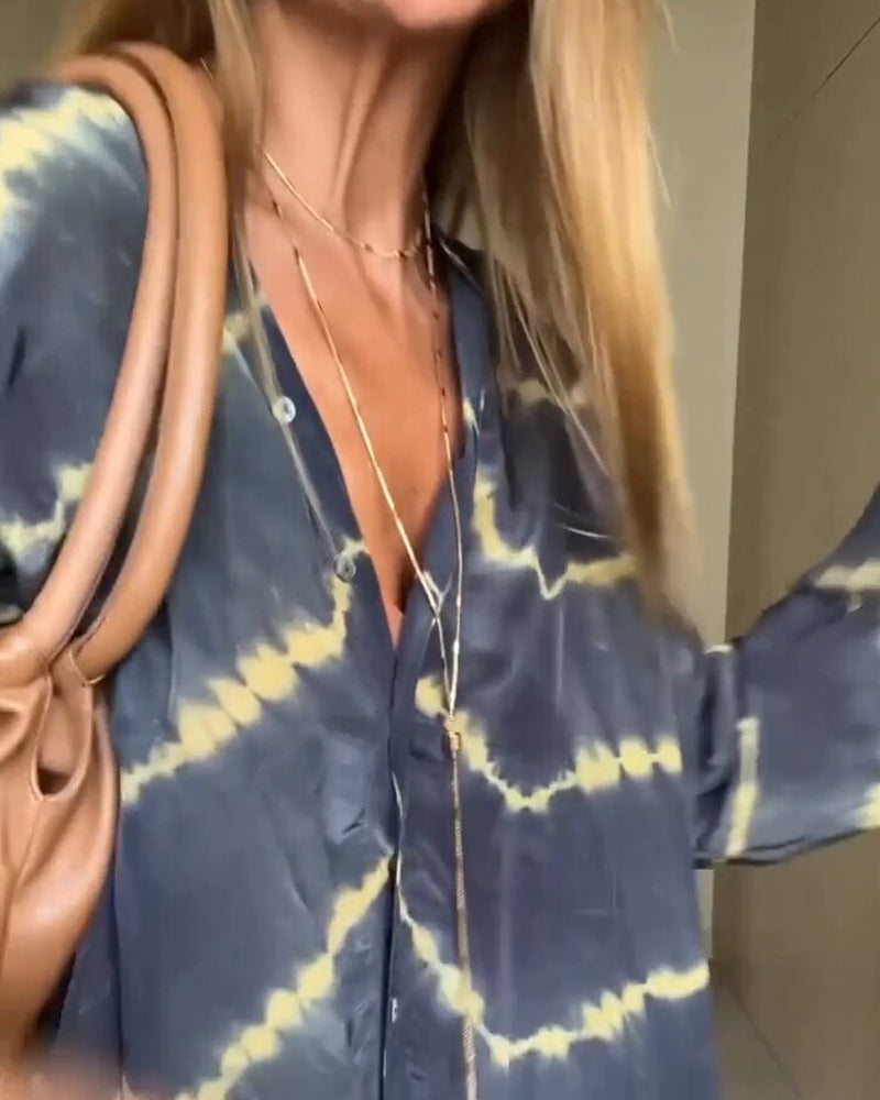 Vestido para mujeres de Manon - tela ligera y transpirable, gran corte y plano V -neck