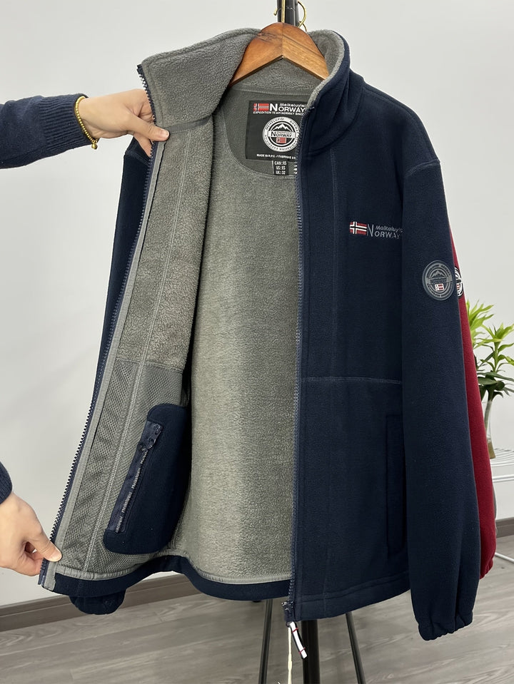 Julius Veste Polaire Outdoor Homme – Douce, Chaude & Légère avec Col Protecteur