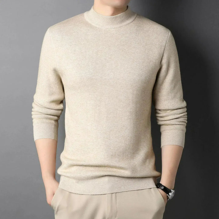 Keneth Pull Homme à Col Roulé – Élégant, Chaud & Confortable en Cachemire Laine Mélangée