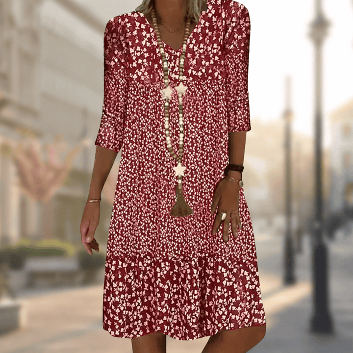 Vestido para mujeres Solara - elegante vestido midi con diseño atemporal con corte cómodo