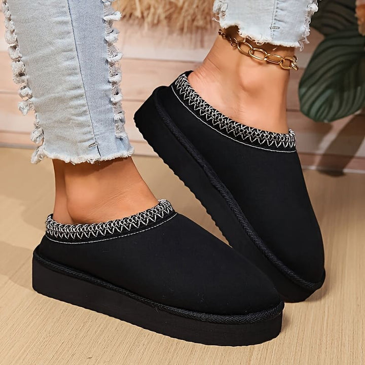 August Chaussures d’Intérieur Femme – Confort Douillet, Design Respirant & Semelle Antidérapante