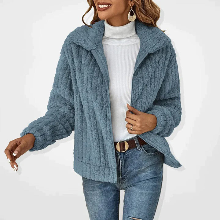 Noa Gilet Femme Long en Polaire – Élégant, Chaud avec Fermeture Zippée et Poches Pratiques