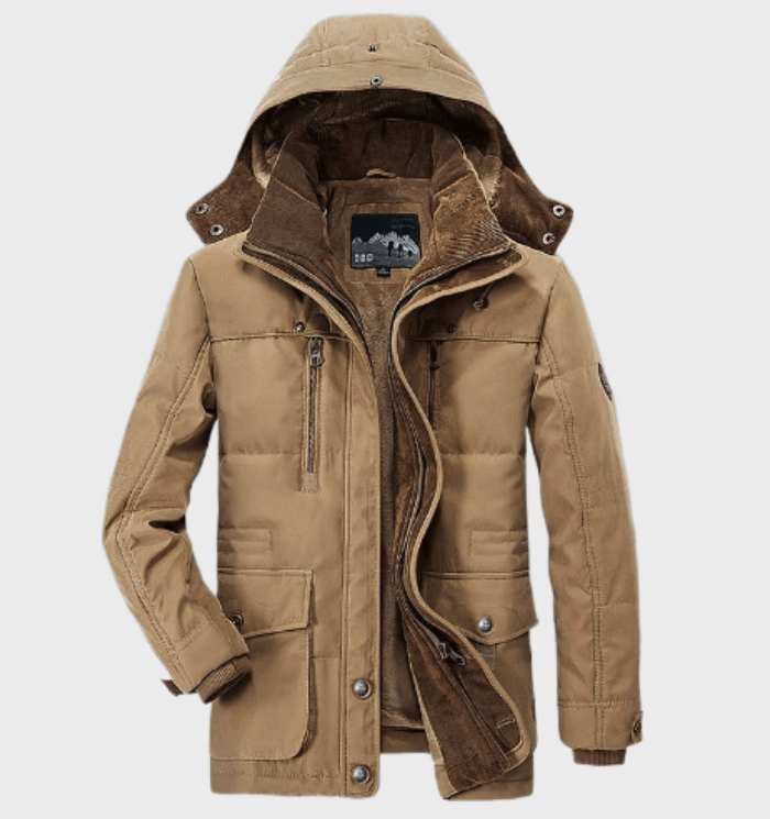 Chaqueta de invierno Allan para hombre: cálida chaqueta con capucha, forro aislante y prácticos bolsillos.