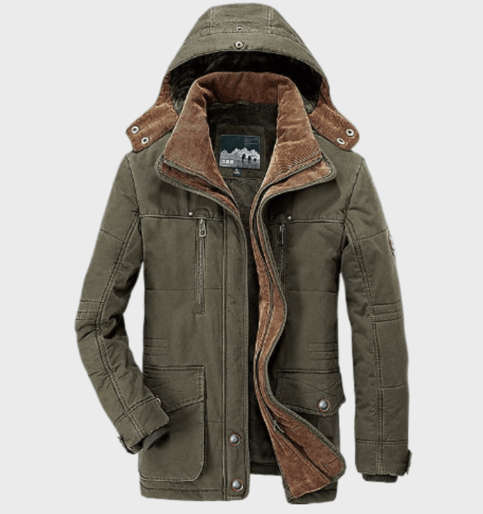 Chaqueta de invierno Allan para hombre: cálida chaqueta con capucha, forro aislante y prácticos bolsillos.