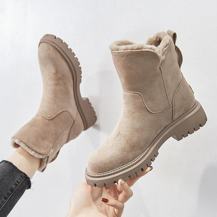 Hope Bottes d’Hiver Femme – Chaudes Bottes en Daim Doux avec Doublure Confortable & Semelle Antidérapante