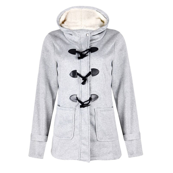 Cappotto invernale lungo da donna Katalina - Elegante, caldo con cappuccio integrato e pratiche tasche
