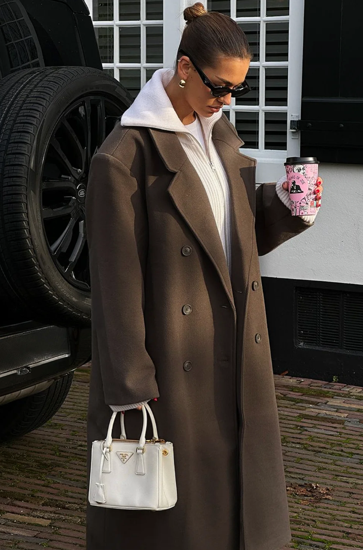 Noëlle Manteau Femme – Manteau Printanier Oversize Léger avec Coupe Élégante & Intemporelle