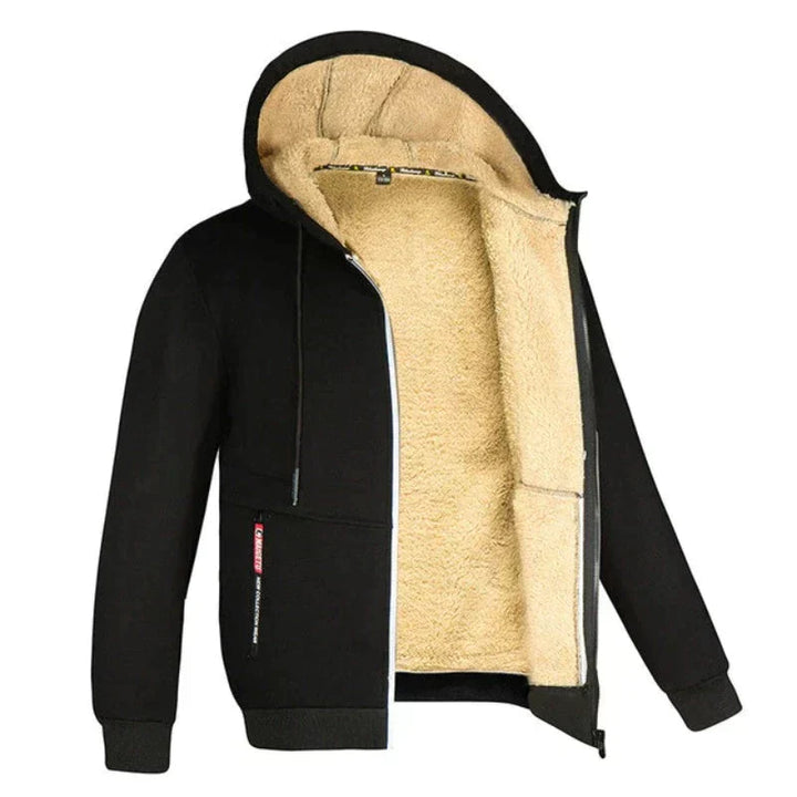 Chaqueta de invierno Diego para hombre: cálida y elegante con capucha y cremallera integradas