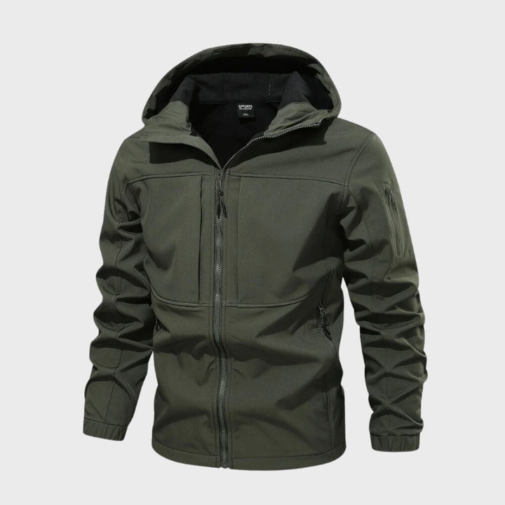 Magnus Veste Softshell Homme – Imperméable Respirante avec Capuche & Poches Zippées