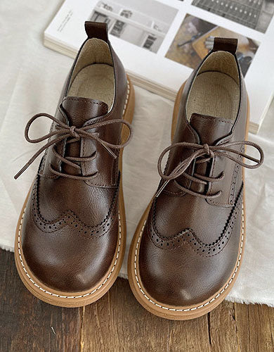 Liza Chaussures Femme – Oxford Style Richelieu Élégantes avec Détails Brogue & Confort
