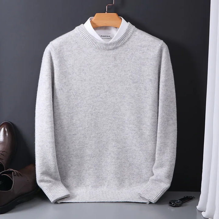 Jasper Pull Homme – En Cachemire Premium, Élégant & Doux pour l’Automne et l’Hiver