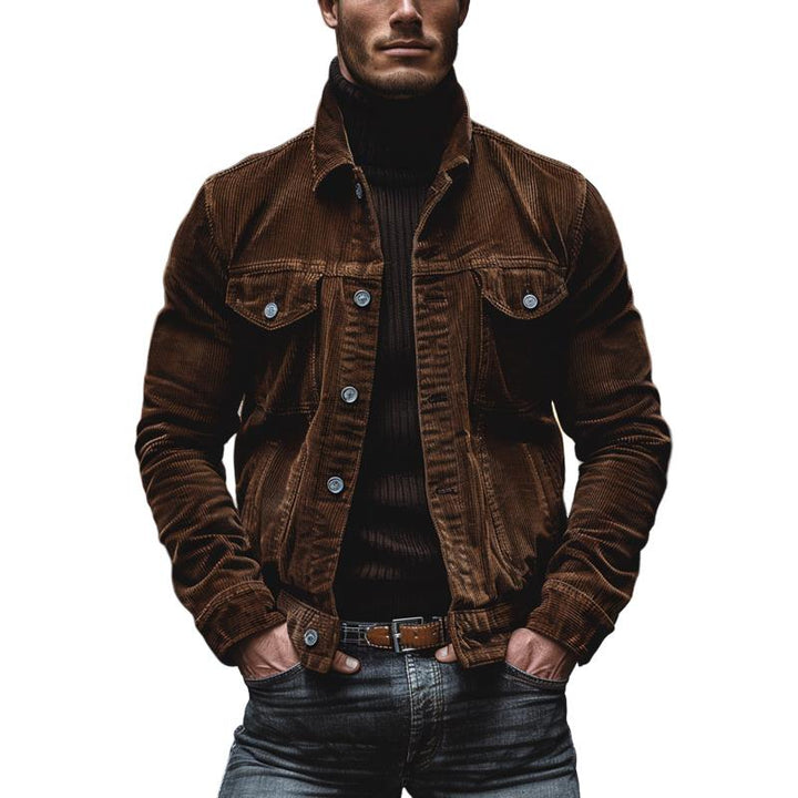 Bryn Veste Homme en Velours Côtelé – Style Vintage Workwear avec Poches Fonctionnelles