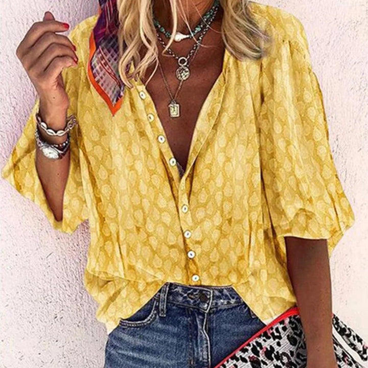 BLUSIÓN DE SUMERA DE BILLIE MUJER - Camisa ligera y transpirable con elegantes cortes para días calurosos