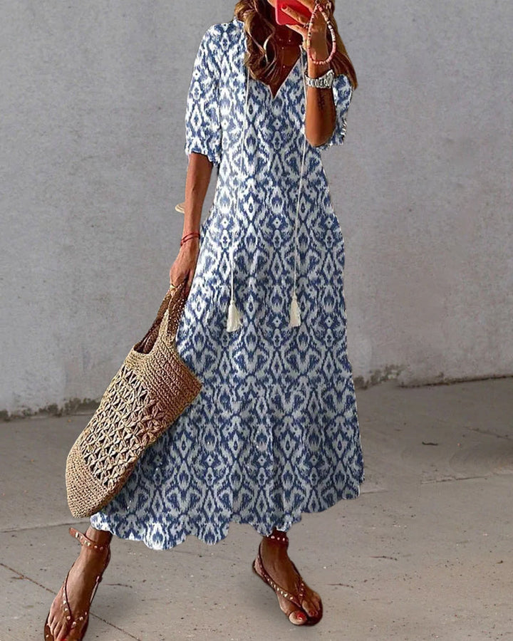 Blanche Robe Maxi Femme – Bohème Chic, Coton Léger & Style Ibiza Estival