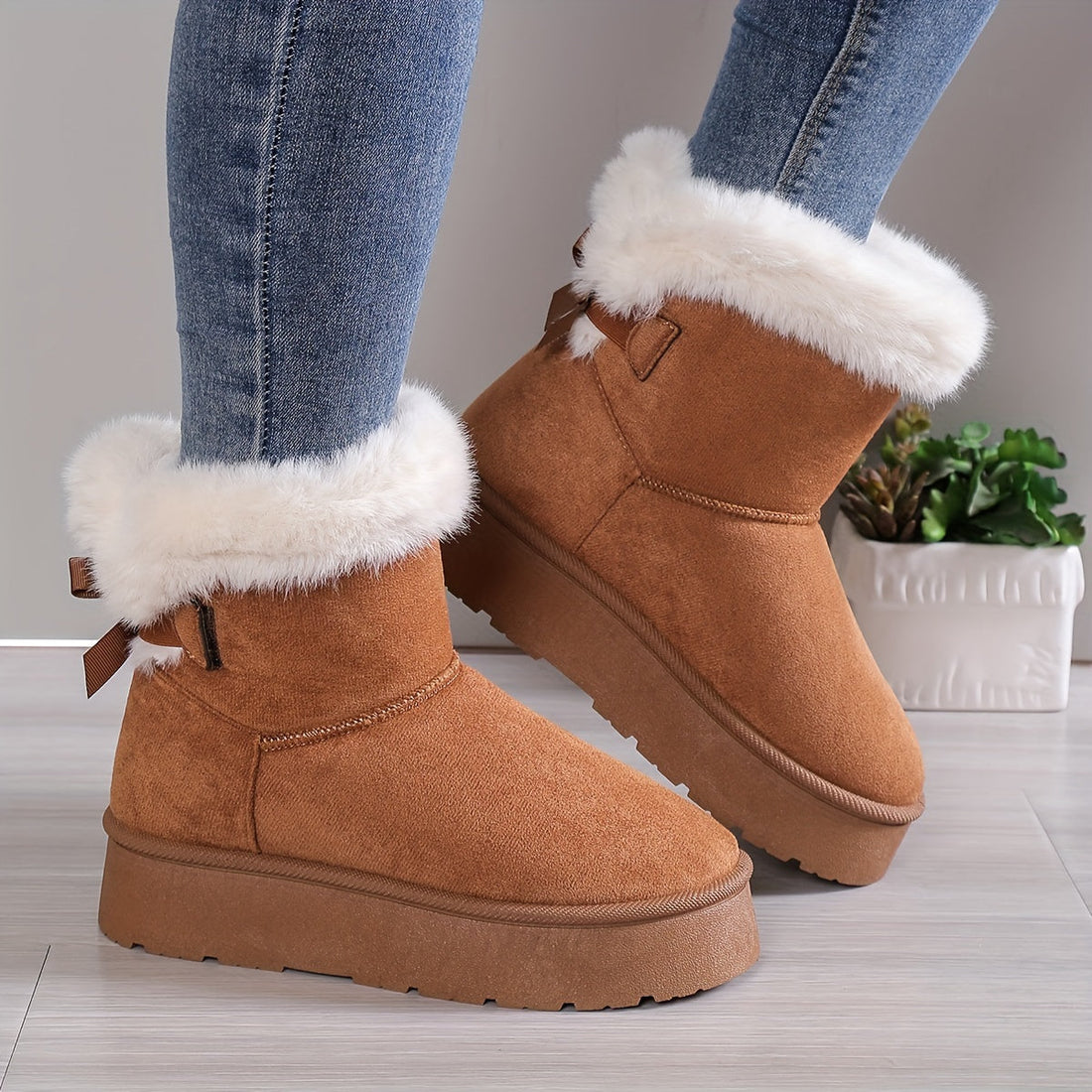 Zainab Bottes Hiver Femme – Doublure Thermique Chaude & Semelle Antidérapante Confortable
