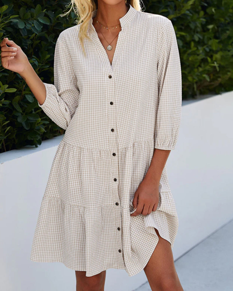 Vestido de verano de Suzanne Woman - Vestido sin mangas de algodón ligero con corte de líquido