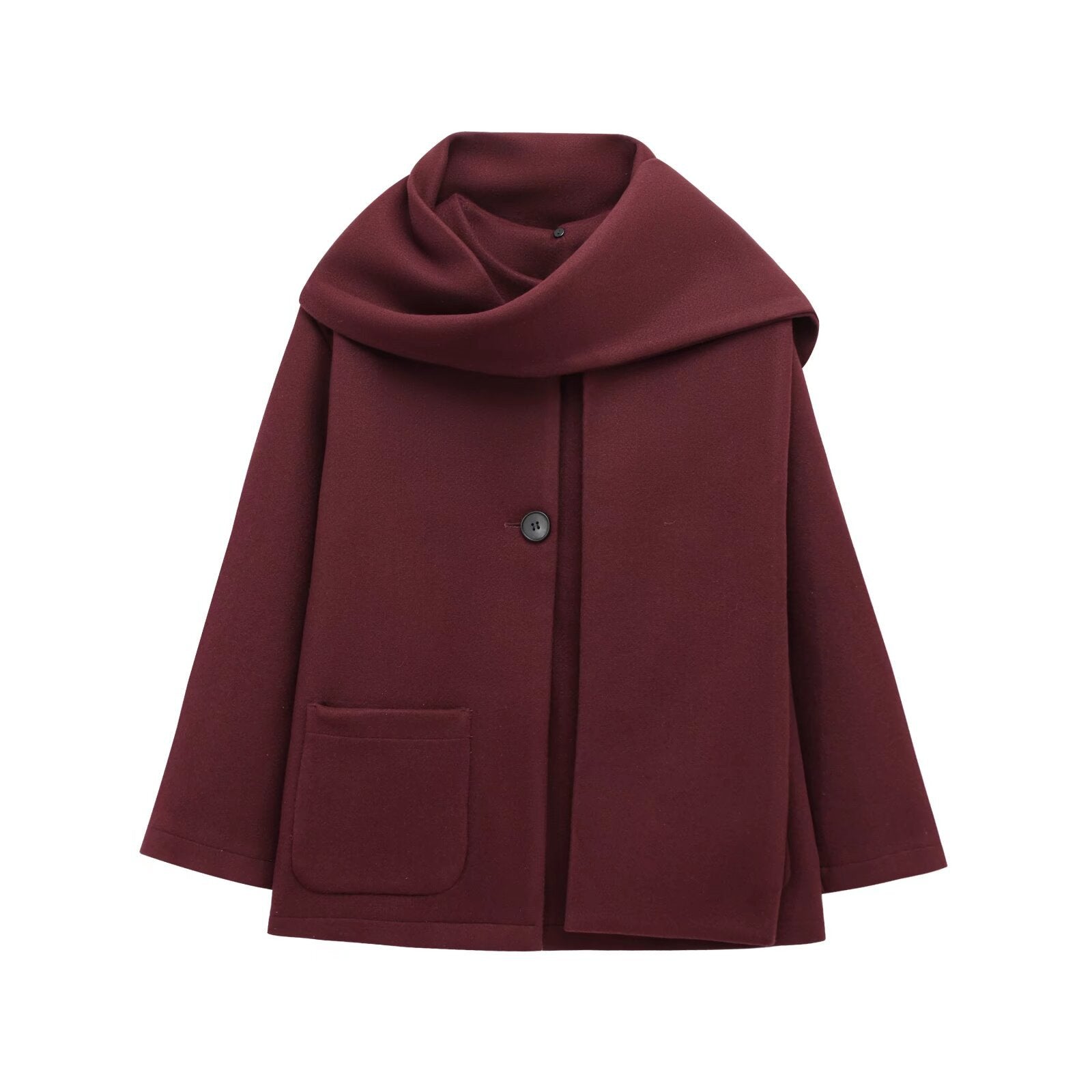 Maisie Cappotto Donna Collo Avvolgente – Taglio Dritto Elegante & Calore Invernale