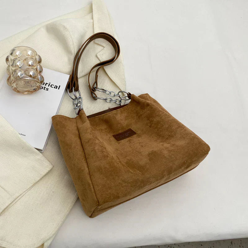 Freyja Sac Femme – Sac en Suédine Décontracté & Élégant avec Design Moderne