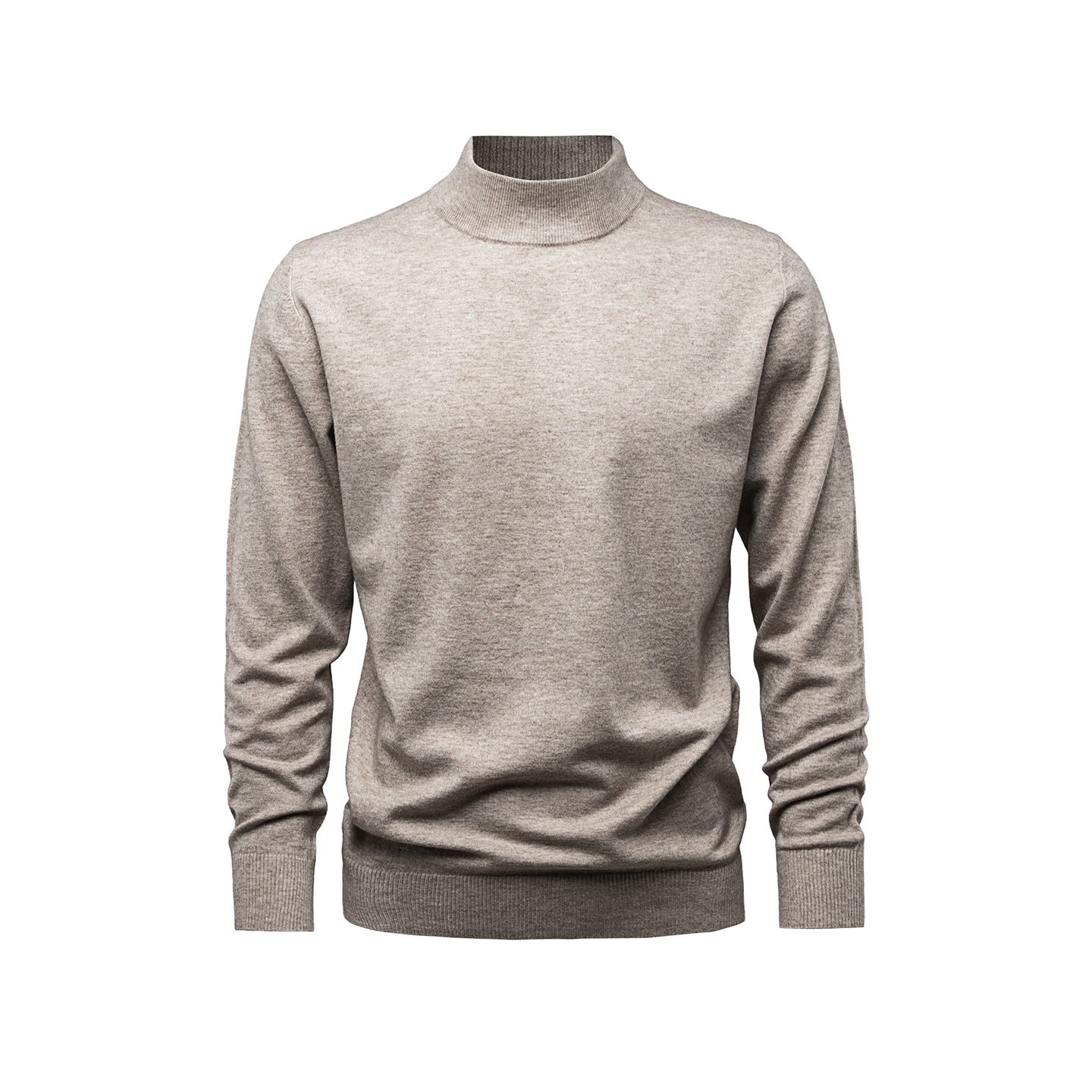 Max Pull Homme Col Montant – Maille Douce Effet Laine, Coupe Regular & Style Élégant