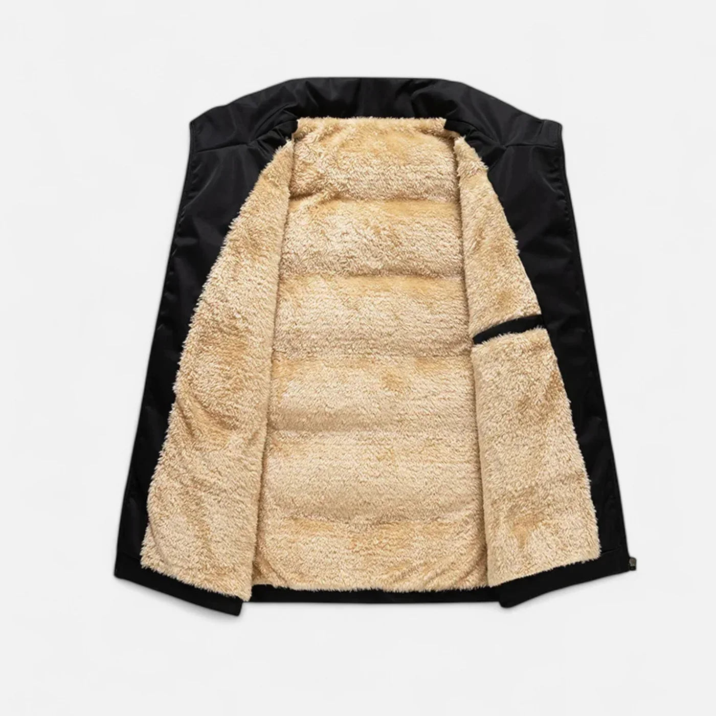 Chaleco Victor para Hombre en Lana – Chaleco de Invierno en Lana de Cordero con Forro Polar Suave y Corte Casual