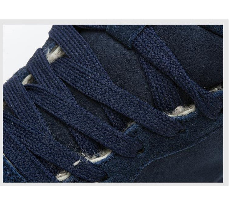 Niel Bottes d’Inverno per Uomo – Design in Scamosciato Caldo e Isolato con Suola in Gomma a Aderenza Duratura