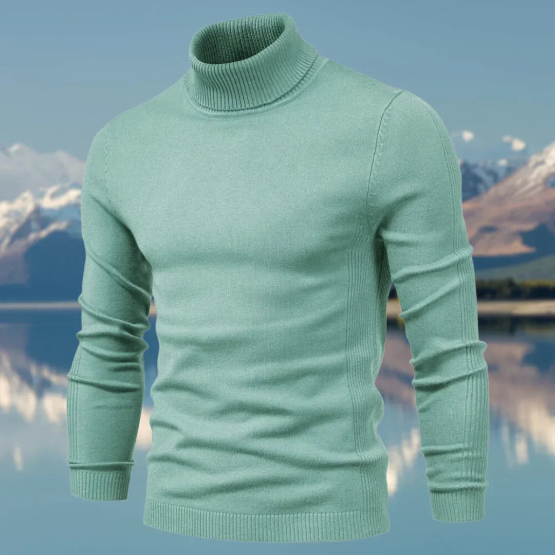 Vince Pull Col Roulé Homme – Classique en Maille Douce, Ajusté & Élégant pour l’Hiver