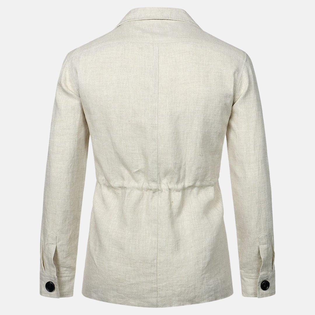 Vince Veste Uomo Elegante – Stile Classico con Tasche Multiple & Chiusura a Bottoni