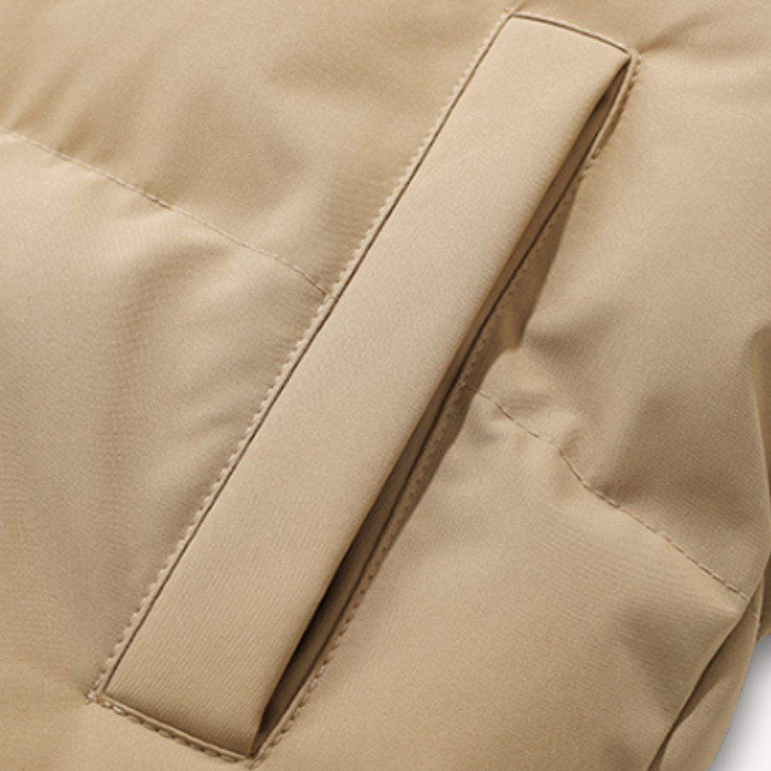 Zander Pánská Prošívaná Bunda s Kapucí – Lehká Nepromokavá Péřová Bunda z Polyesteru