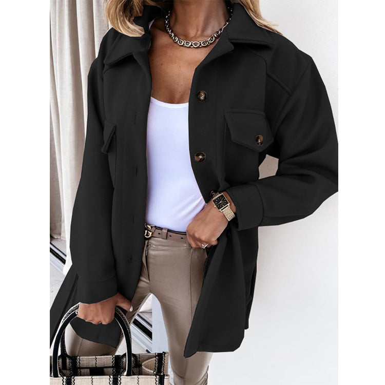Kayleigh Surchemise Femme – Beige Oversize à Coupe Droite, Style Chic & Décontracté