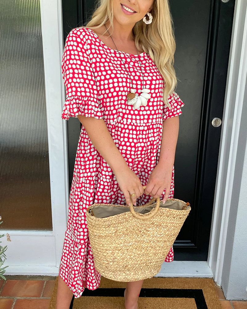 Kim Robe d’Été Élégante Femme – Coupe Classique & Silhouette Flatteuse pour Toute Occasion