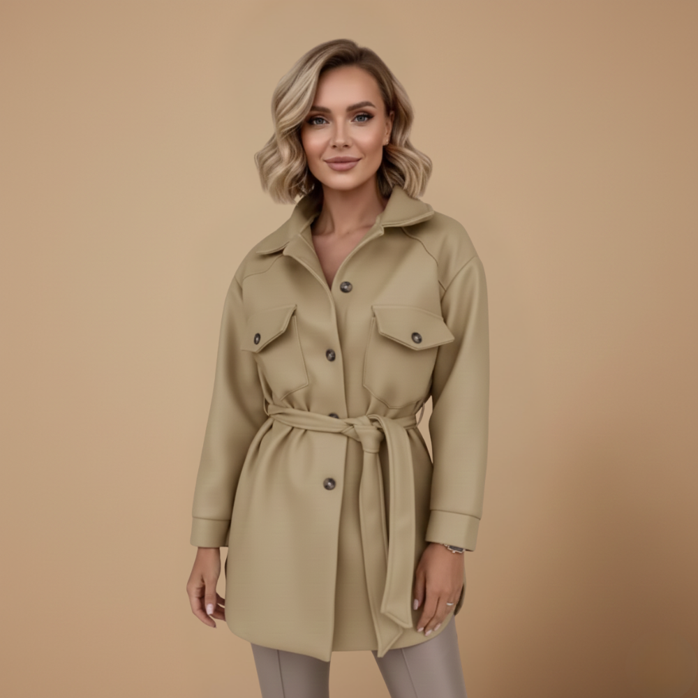 Jaze Mode Dame Polo Vest – Afslappet pasform med reverskrave og knaplukning