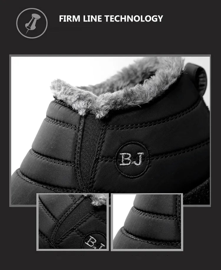 Nhovi Snowy Slips Hombre Lunero Eindhoven – Zapatos de Invierno Impermeables y Calientes para Ponerse Fácilmente