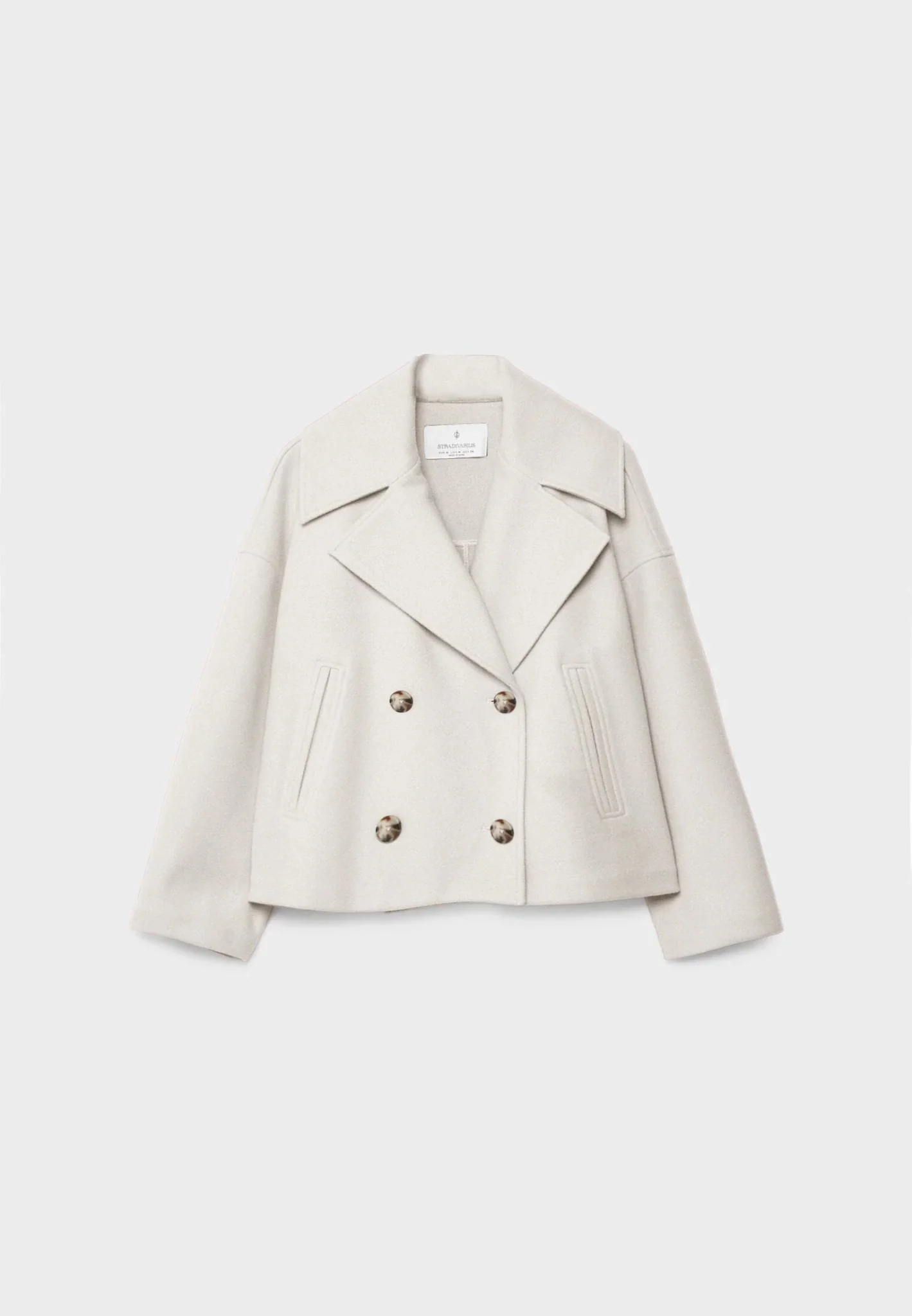 Eloise Veste Croppée Femme – Élégante Coupe Tailleur avec Revers Pointus & Fermeture Double Boutonnage