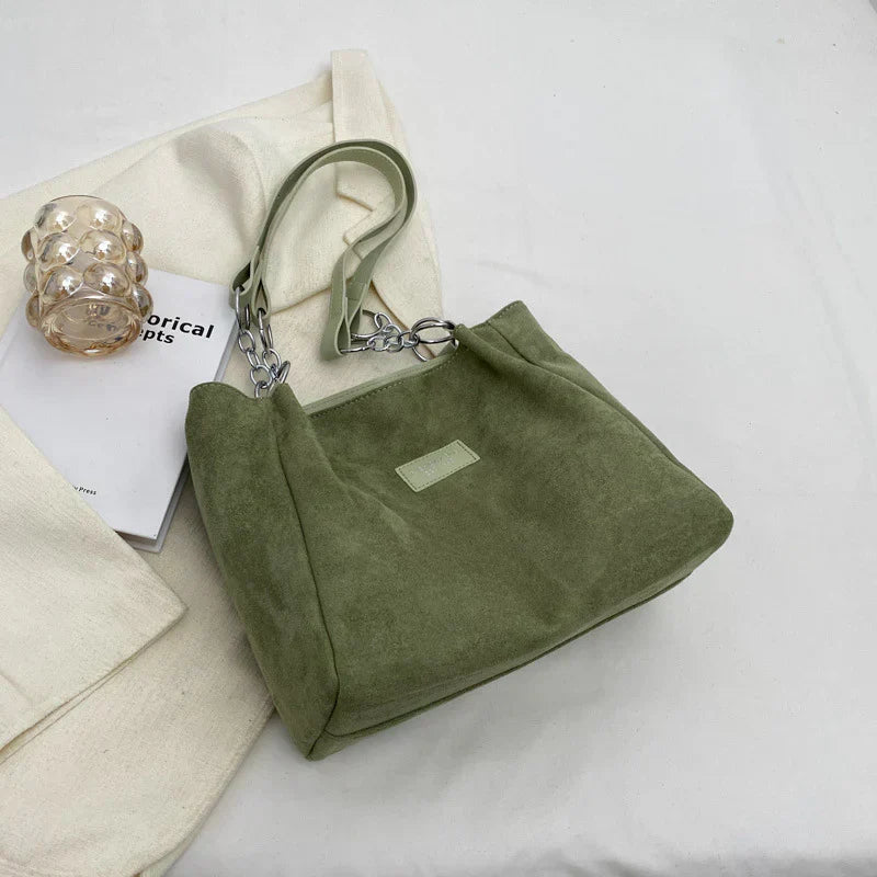 Freyja Sac Femme – Sac en Suédine Décontracté & Élégant avec Design Moderne