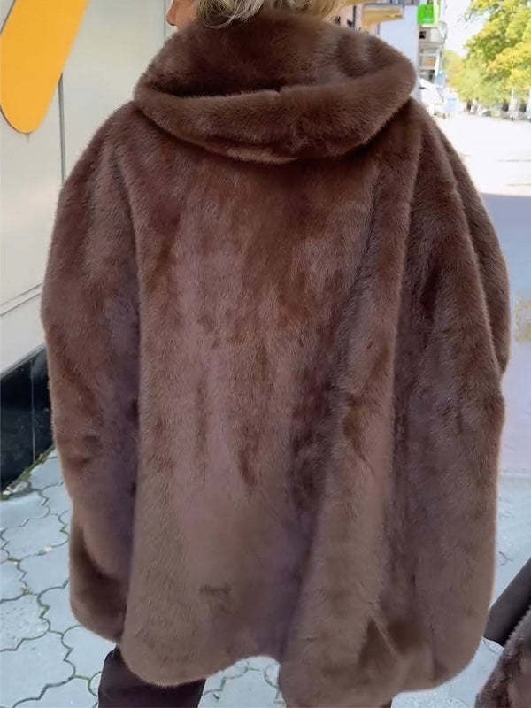 Serenity frakke til kvinder – frakke med lodrette striber med hætte og frontlukning