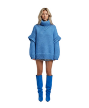 Amellia Oversized Women's Sweater – Soft Knit Sweater with Turtleneck and Dropped Shoulders
