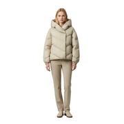 Yzekiella Chaqueta Acolchada Mujer – Cazadora Ligera con Capucha y Cierre Asimétrico