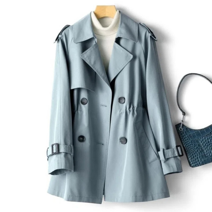 Manel Manteau Femme – Trench-Coat Décontracté Élégant au Style Moderne & Confortable