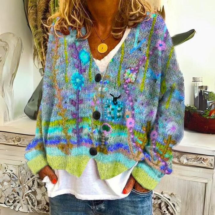 Marie Femme Cardigan Mohair – Gilet Luxueux & Doux au Style Élégant et Confortable