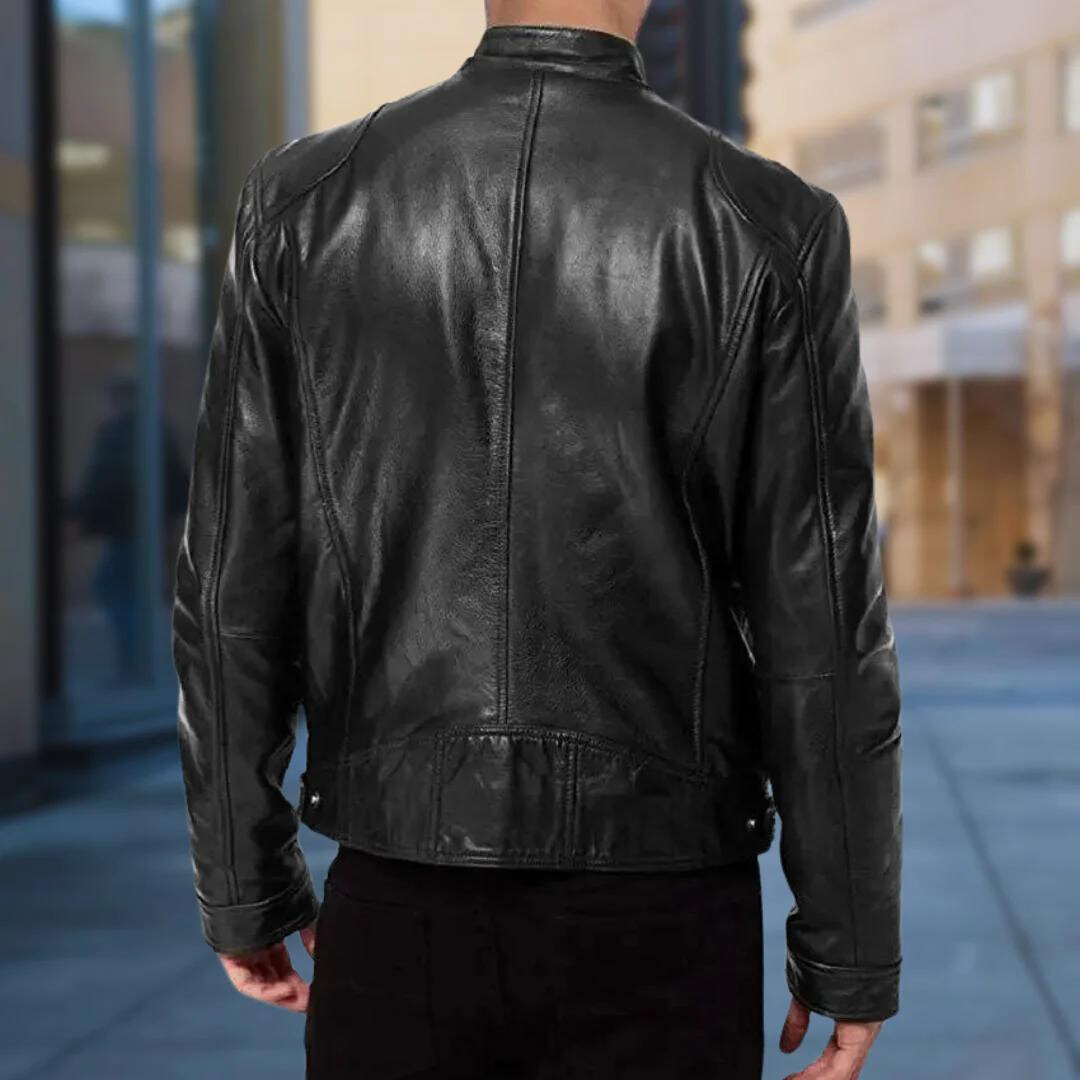 David Homme Veste en Cuir – Blouson Élégant & Durable au Style Moderne et Confortable
