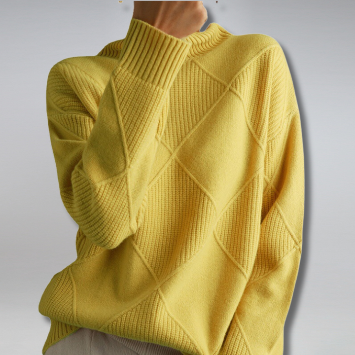 Haley Pull Femme – Pull Doux à Col Roulé Chaud & Élégant pour l’Automne et l’Hiver