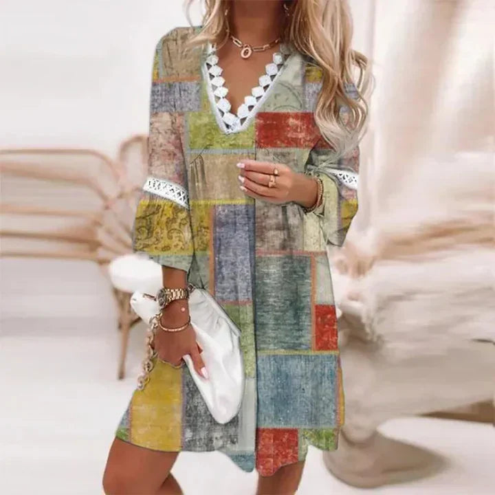 Robe d’Été Cassandra – Légèreté Florale et Élégance Décontractée
