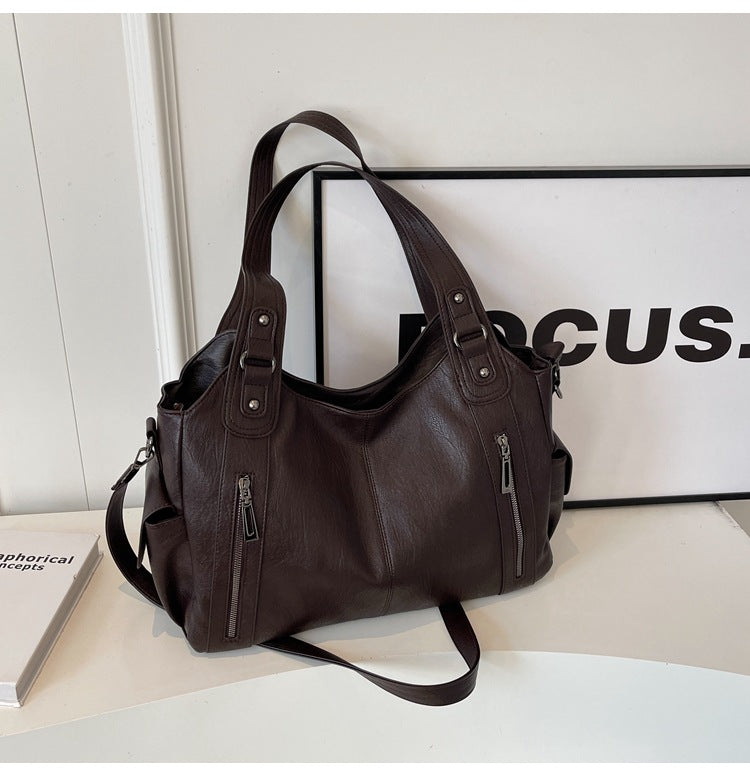 Dakota Geantă de umăr pentru femei – Geantă elegantă din piele cu curea de umăr reglabilă și design spațios