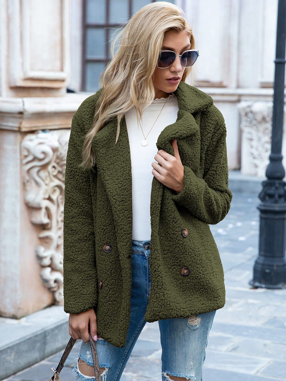 Andi Manteau Femme – Élégant à Col Revers Classique & Coupe Sophistiquée