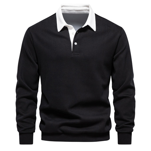 Hugo Pull Polo Homme – Sweat à Manches Longues Respirant avec Col Classique & Style Intemporel
