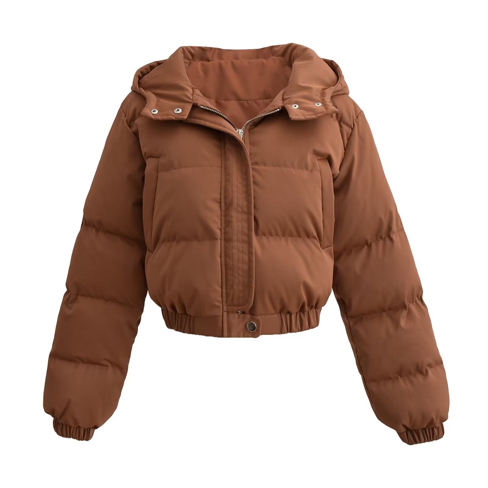 Dámská krátká prošívaná bunda s kapucí Vina – moderní střih a teplé pohodlí